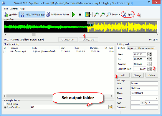 Create an MP3 ringtone