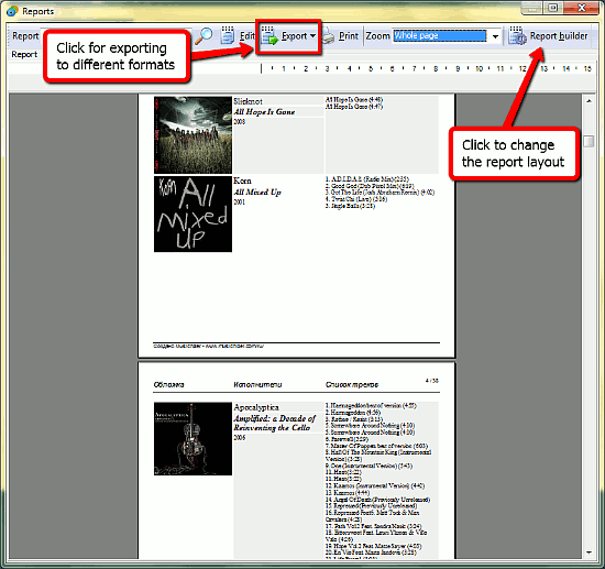 Report view Report view