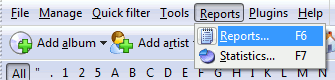 Toolbar reports Toolbar reports