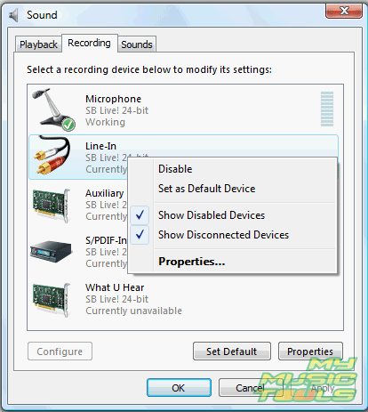 Make sure that Vista lists all devices