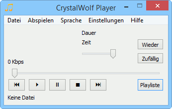 CrystalWolf Free Audio Player