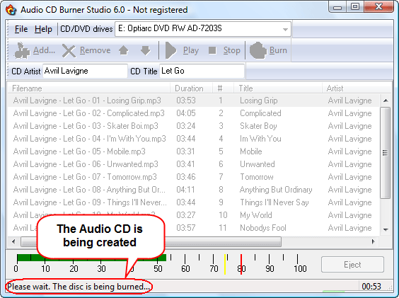 Gravure de votre CD Audio