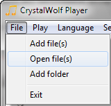 Open files to play
