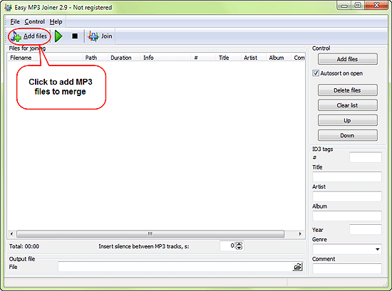 Add MP3 to merge