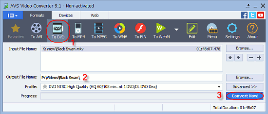 Convert MKV to DVD