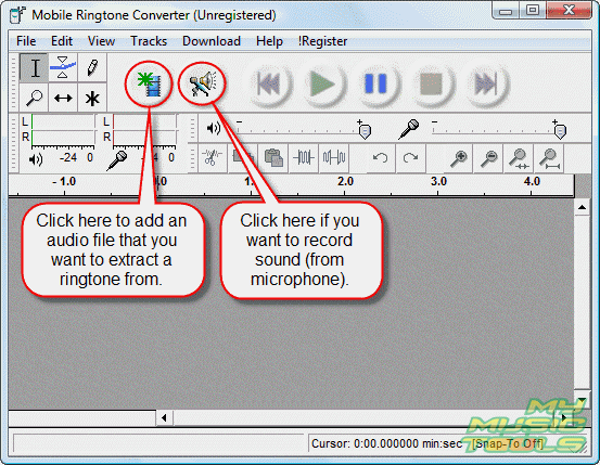 Click Import media file button