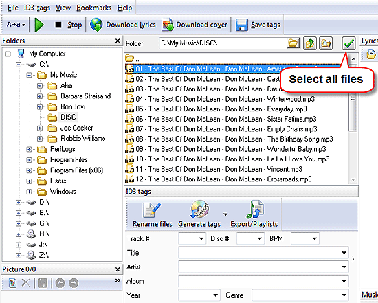 mp3 id3 tag editor open source