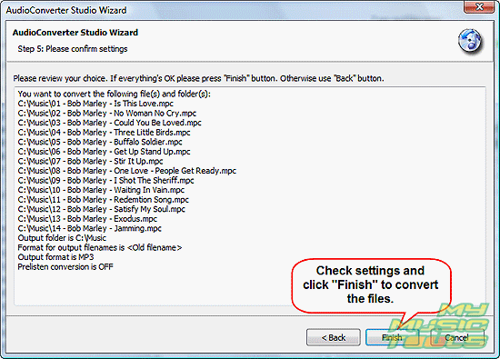 Convert MPC to MP3