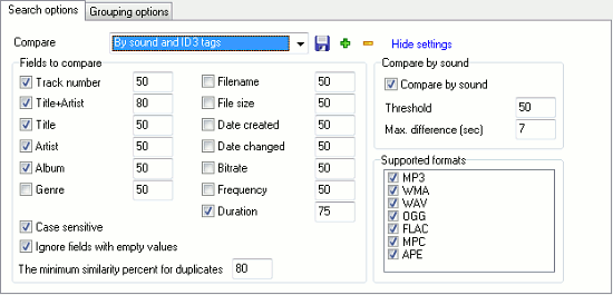 Duplicate scanner options