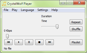 CrystalWolf Free Audio Player