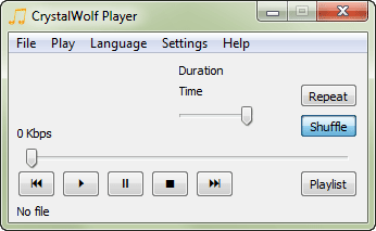 CrystalWolf Free Audio Player