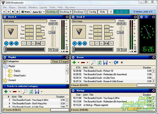 SAM Broadcaster - your personal internet radio DJ