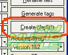 Button Create playlists