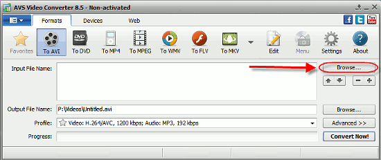 Add a TS video file