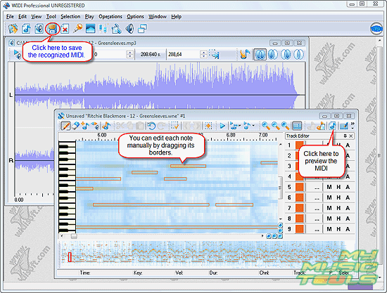 mp3 to midi to mp3