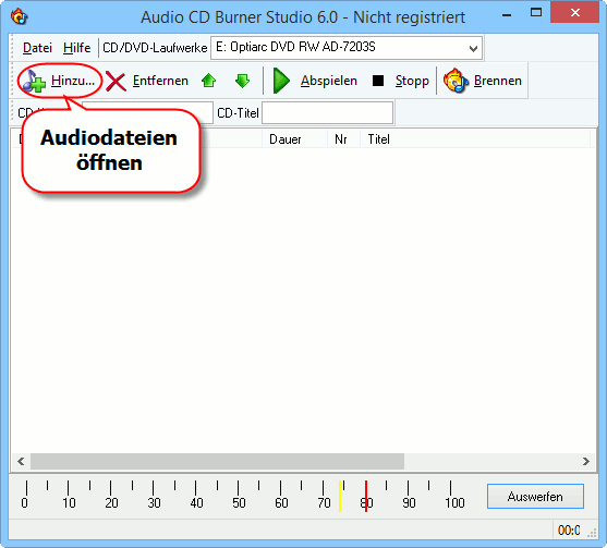Audio CD Burner Studio