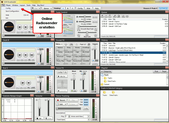 Online Radio erstellen