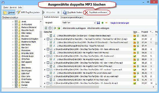 MP3 Duplikate lschen