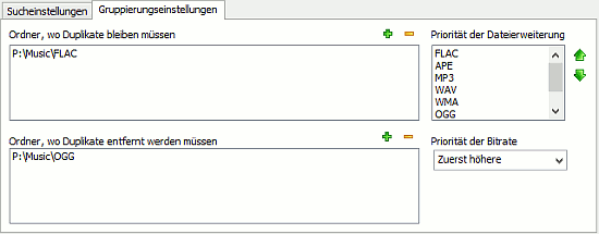 Prioritt fr doppelte Dateien