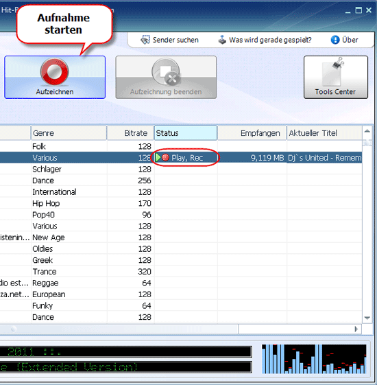 Internet-Radio Aufzeichnung