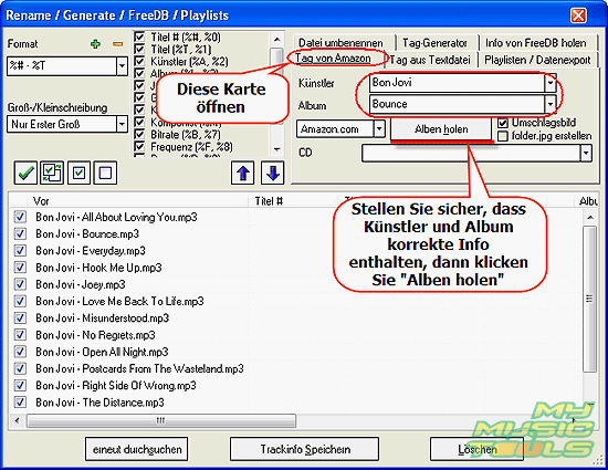 ID3 Info von Amazon downloaden