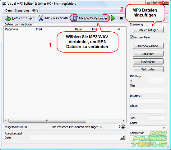 Visual MP3 Splitter & Joiner