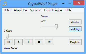 CrystalWolf Free Audio Player