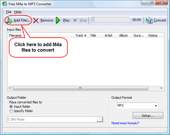 Free M4a to MP3 Converter