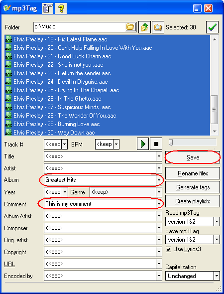 Edit AAC tags manually