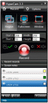 Screenshot of HyperCam 3.5.1210.30